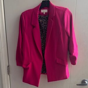 Skies Are Blue Vibrant Pink Women's Blazer